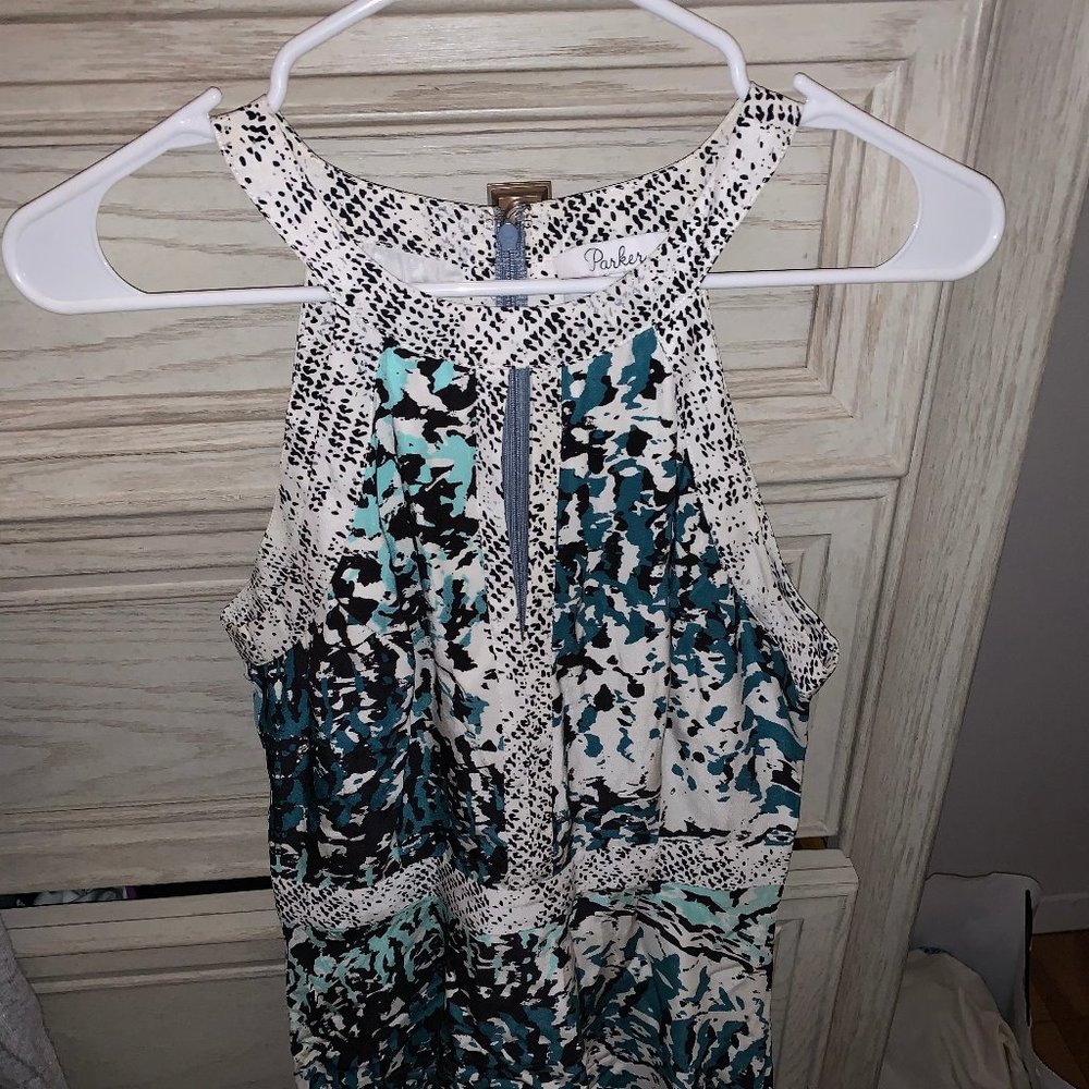 Parker high neck key hole dress - small